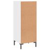 vidaXL Buffet Blanc brillant 34,5x34x90 cm Bois d'ing&eacute;nierie