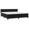 vidaXL Sommier &agrave; lattes de lit avec matelas noir 200x210 cm Velours