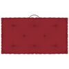 vidaXL Coussins de plancher de palette lot de 7 Rouge bordeaux Coton
