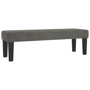 vidaXL Banc Gris fonc&eacute; 100x30x30 cm Velours