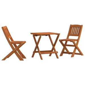vidaXL Ensemble de bistro 3 pcs pour enfants Bois d'eucalyptus solide