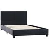 vidaXL Cadre de lit sans matelas noir similicuir 90x200 cm