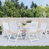 vidaXL Coussins de chaise jardin lot de 6 beige 40x40x4cm tissu oxford