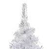 vidaXL Arbre de No&euml;l artificiel pr&eacute;-&eacute;clair&eacute;/boules argent&eacute; 180 cm PET