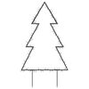 vidaXL Décoration lumineuse arbre de Noël avec piquets 115 LED 90 cm