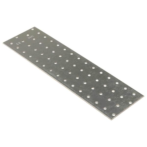 vidaXL Plaques perforées 20 pcs 2 mm 300x80 mm acier galvanisé
