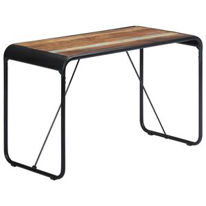 vidaXL Table de salle &agrave; manger 118x60x76cm Bois de r&eacute;cup&eacute;ration massif