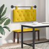 vidaXL T&ecirc;te de lit suspendue Jaune 90 x 55 x 7 cm Velours