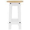 vidaXL Ensemble de bar 5 pcs Blanc Bois de pin massif