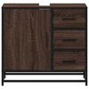 vidaXL Armoire de lavabo de salle de bain ch&ecirc;ne marron 65x33x60 cm