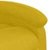 vidaXL Fauteuil de massage inclinable Jaune Velours