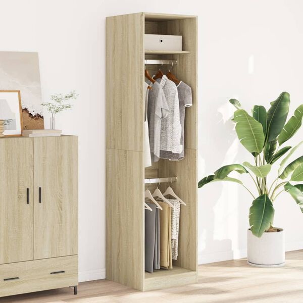 vidaXL Garde-robe Ch&ecirc;ne sonoma 50x50x200 cm Bois d'ing&eacute;nierie
