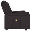 vidaXL Fauteuil de massage inclinable et porte-gobelet 2 places noir