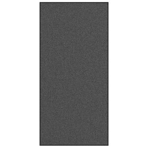 vidaXL Tapis d'entr&eacute;e Anthracite et noir 120 x 250 cm Polyamide et PVC