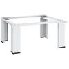 vidaXL Socle pour machine &agrave; laver Blanc