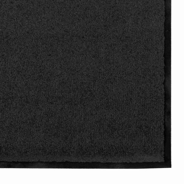 vidaXL Tapis d'entrée Autre Noir 120 x 300 cm Polyamide et PVC