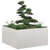 vidaXL Jardini&egrave;re 80x80x40 cm acier inoxydable