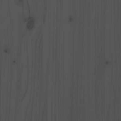 vidaXL Lit de jour gris bois de pin massif 80x200 cm