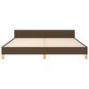 vidaXL Cadre de lit sans matelas marron fonc&eacute; 180x200 cm tissu
