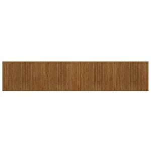 vidaXL Tapis rectangulaire marron 80x400 cm bambou