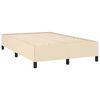 vidaXL Cadre de lit sans matelas cr&egrave;me 120x190 cm tissu