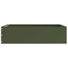 vidaXL Bordure de Pelouse 6 pcs Vert olive 50 x 50 x 13 cm Acier