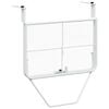 vidaXL Table de balcon Blanc 60x40 cm Acier