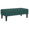 vidaXL banc Vert foncé 113 x 57 x 39 cm tissu