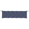 vidaXL Coussins de banc de jardin lot de 2 bleu marine 180x50x7 cm