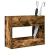vidaXL Porte-parapluie Ch&ecirc;ne fum&eacute; 65 x 24 x 50 cm Bois d'ing&eacute;nierie