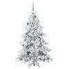 vidaXL Sapin de No&euml;l Artificiel &agrave; Branches Articul&eacute;es Blanc 180 cm