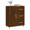 vidaXL Buffet ch&ecirc;ne marron 69,5x34x90 cm bois d'ing&eacute;nierie