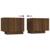vidaXL Meuble TV Chêne marron 100x35x40 cm Bois d'ingénierie