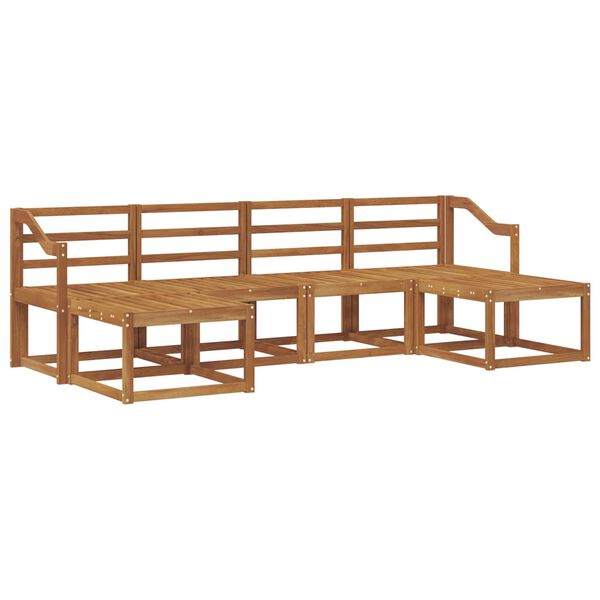 vidaXL Ensemble de canap&eacute;s d'ext&eacute;rieur 6 pcs Naturel Bois d'ing&eacute;nierie