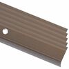 vidaXL Nez de marche Forme en L 5 pcs Aluminium 100 cm Marron