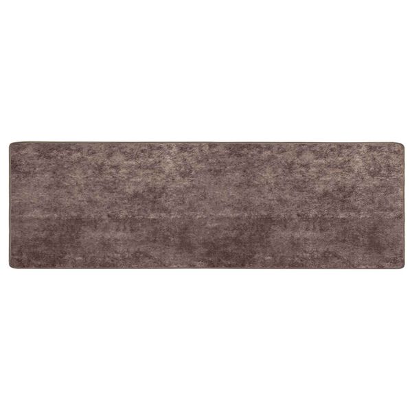 vidaXL Coureur de Tapis MARSA Gris 350 x 100 cm Polyester et PVC
