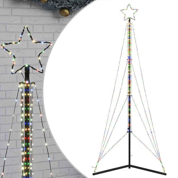vidaXL Sapin de Noël à LED 483 LED colorées 240 cm
