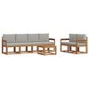 vidaXL Ensemble de canap&eacute;s d'ext&eacute;rieur 7 pcs Gris Naturel et Clair