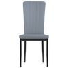 vidaXL Chaises à manger lot de 4 Gris clair Velours