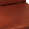 vidaXL Fauteuil marron cuir v&eacute;ritable