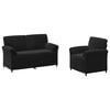 vidaXL Ensemble de Canap&eacute;s 2 pc Noir Velours