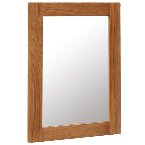 vidaXL Miroir 40x50 cm Bois de chêne massif