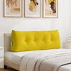 vidaXL Coussin de Dos Jaune 120 x 24 x 50 cm Velours