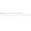 vidaXL Cadre de store r&eacute;tractable &eacute;lectrique Blanc 4 x 2 m Aluminium