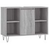 vidaXL Armoire salle de bain sonoma gris 80x33x60 cm bois d'ing&eacute;nierie
