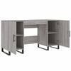 vidaXL Bureau sonoma gris 140x50x75 cm bois d'ingénierie