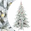vidaXL Sapin de No&euml;l Artificiel &agrave; Branches Articul&eacute;es Blanc 240 cm PVC