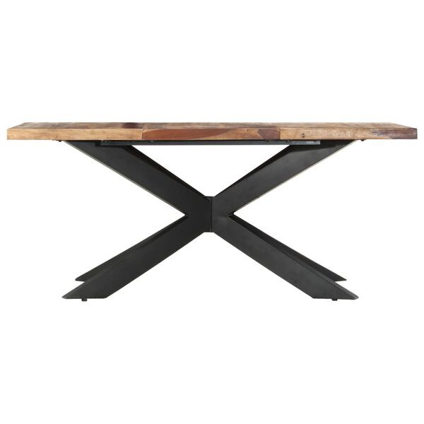 vidaXL Table de salle &agrave; manger 180x90x76 cm Bois solide