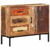 vidaXL Buffet 88x30x73 cm Bois de r&eacute;cup&eacute;ration solide