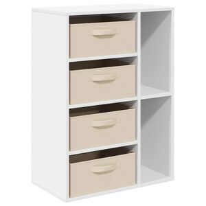 vidaXL Buffet avec tiroir Blanc 60 x 33,5 x 84 cm